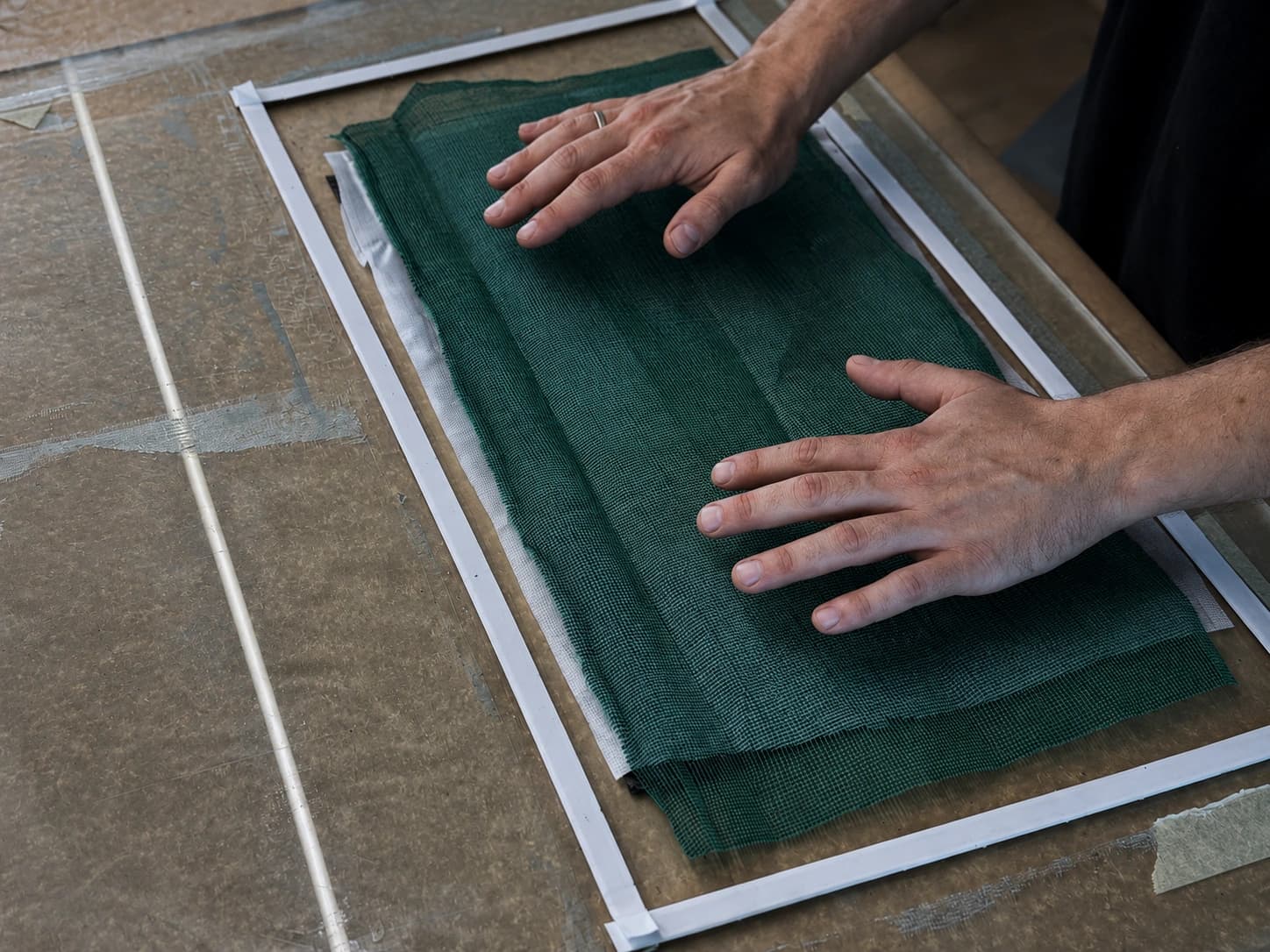 Laminate preparation in the workshop